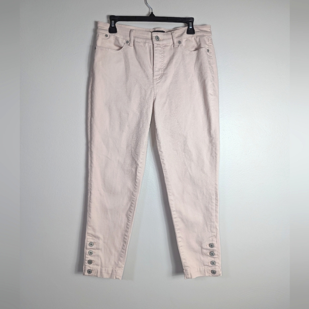 10 Talbots Flawless Five-Pocket Light Pink Jeans